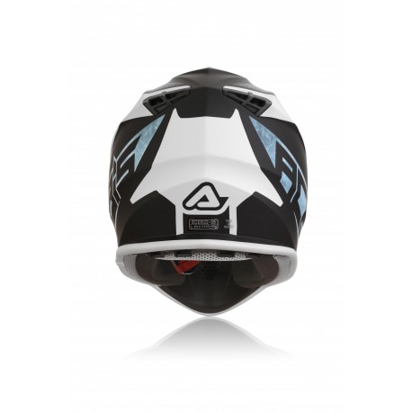 CASCO ACERBIS LINEAR AZUL CLARO/BLANCO MATE.