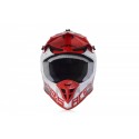 CASCO ACERBIS LINEAR ROJO/BLANCO BRILLO.