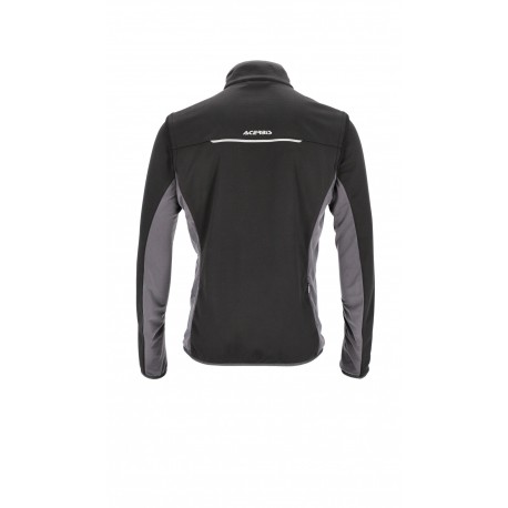 CHAQUETA ACERBIS SOFTHELL TRACK NEGRO/GRIS.