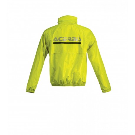 CONJUNTO ACERBIS IMPERMEABLE RAN SUIT AMARILLO FLÚOR/NEGRO.