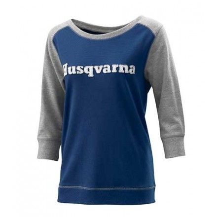 Sudadera Mujer Husqvarna Authentic Longsleeve Azul.