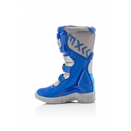 BOTAS ACERBIS X-TEAM JUNIOR AZUL/GRIS.
