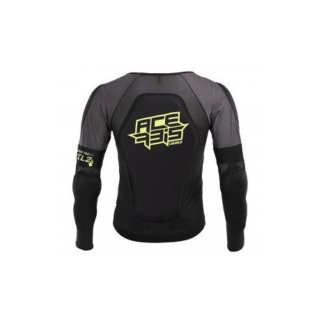 PETO ACERBIS X-AIR NEGRO/AMARILLO FLÚOR.