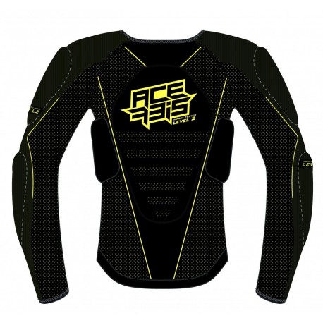 PETO ACERBIS X-FIT FUTURE NEGRO/AMARILLO FLÚOR NIÑO.