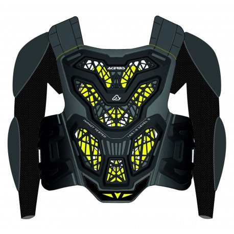 PETO ACERBIS SPECKTRUM AMARILLO FLÚOR/NEGRO NIÑO.