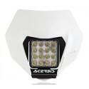 Placa + Faro Acerbis Ktm Exc/Exc-f 12-16 Blanco.