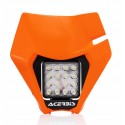 Placa + Faro Acerbis Ktm Exc/Exc-f 20-22 Naranja.