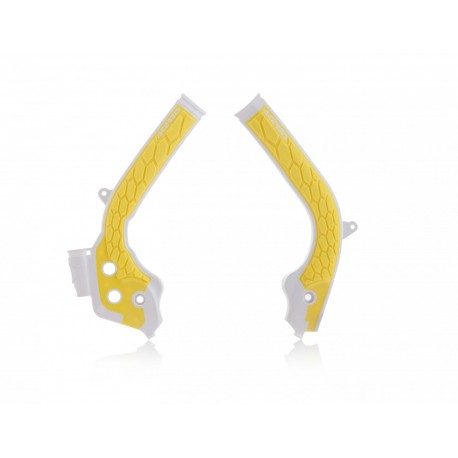 PROTECTOR DE CHASIS ACERBIS KTM SX/SX-F 16-18 AMARILLO/BLANCO.