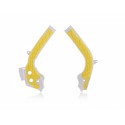 PROTECTOR DE CHASIS ACERBIS HUSQVARNA TE/FE 17-19 AMARILLO/BLANCO.