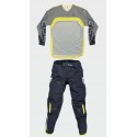 EQUIPACION HUSQVARNA JERSEY RAILED GRIS + PANTALON RAILED AZUL.