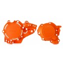 PROTECTOR TAPA EMBRAGUE+ENCENDIDO ACERBIS KTM EXC 250/300 I 18-19 NARANJA.