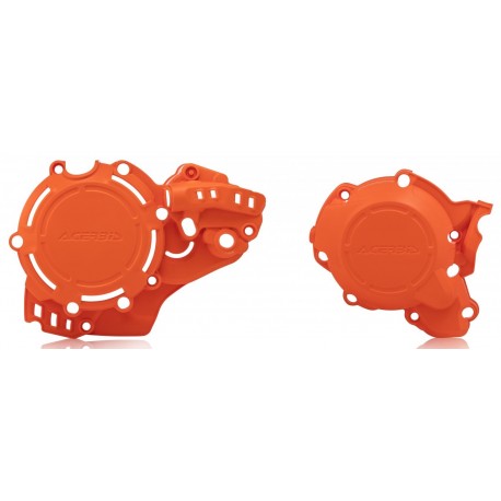PROTECTOR TAPA EMBRAGUE+ENCENDIDO ACERBIS KTM EXC 250/300 I 20-22 NARANJA.