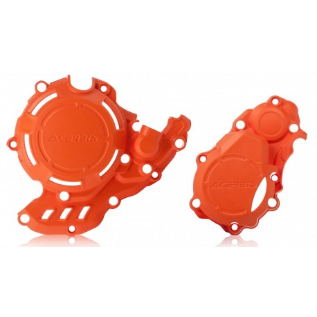 PROTECTOR TAPA EMBRAGUE+ENCENDIDO ACERBIS KTM SX-F 250/350 16-21 NARANJA.