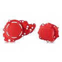 Protector Tapa Embrague + Encendido Acerbis Beta rr 250/300 18-23 Rojo.