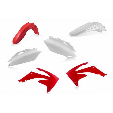 Kit Plásticos Acerbis Honda Crf 450 r 09-10 Rojo/Blanco.