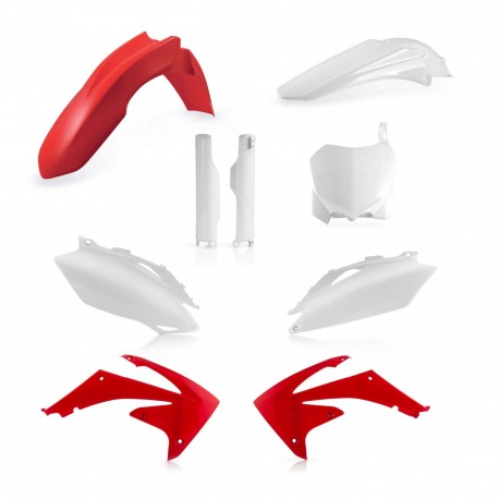 Kit Completo Plásticos Acerbis Honda Crf 450 r 09-10 Rojo/Blanco.