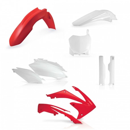 Kit Completo Plásticos Acerbis Honda Crf 450 r 11-12 Rojo/Blanco.