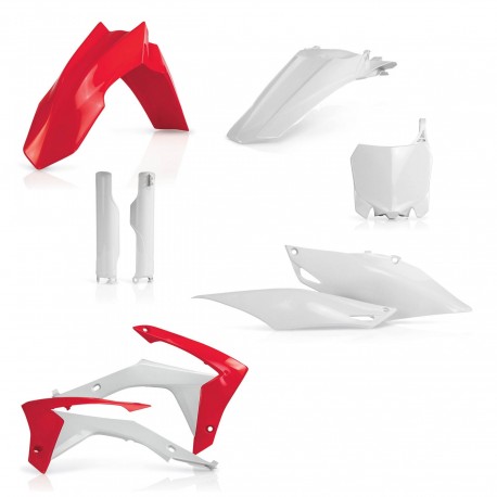 Kit Completo Plásticos Acerbis Honda Crf 250 r 14-17 Rojo/Blanco.