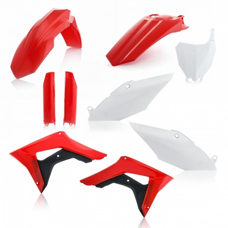 Kit Completo Plásticos Acerbis Honda Crf 450 r 17-18 Rojo/Blanco.