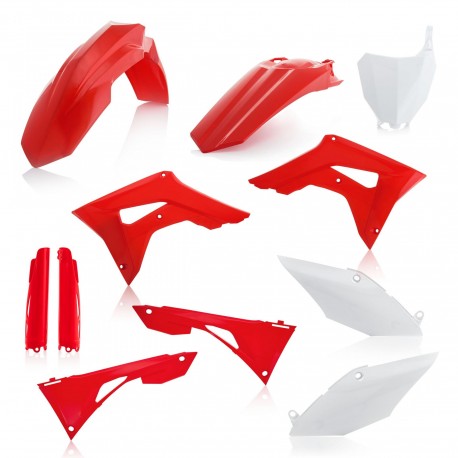 Kit Completo Plásticos Acerbis Honda Crf 250 r 19-21 Rojo/Blanco.