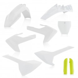 Kit Completo Plásticos Acerbis Husqvarna Tc 85 18-22 Blanco/Amarillo.