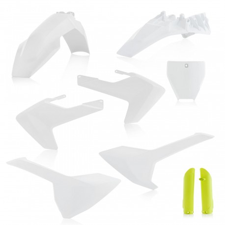 Kit Completo Plásticos Acerbis Husqvarna Tc 85 18-22 Blanco/Amarillo.