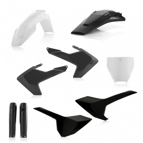 Kit Completo Plásticos Acerbis Husqvarna Tc/Fc 16-18 Blanco/Negro.