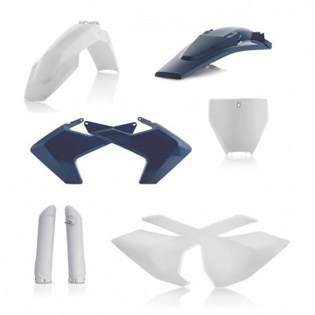 Kit Completo Plásticos Acerbis Husqvarna Tc/Fc 16-18 Azul/Blanco.