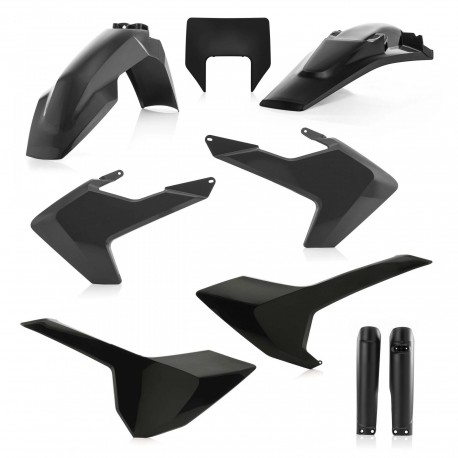 Kit Completo Plásticos Acerbis Husqvarna Te/Fe 17-19 Negro.