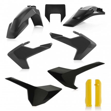 Kit Completo Plásticos Acerbis Husqvarna Te/Fe 17-19 Amarillo/Negro.