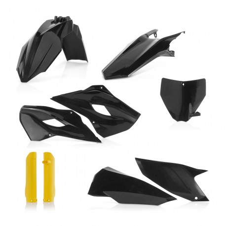 Kit Completo Plásticos Acerbis Husqvarna Te/Fe 2016 Negro/Amarillo.