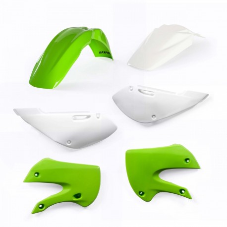 Kit Plásticos Acerbis Kawasaki Kx 65 00-22 Verde/Blanco.