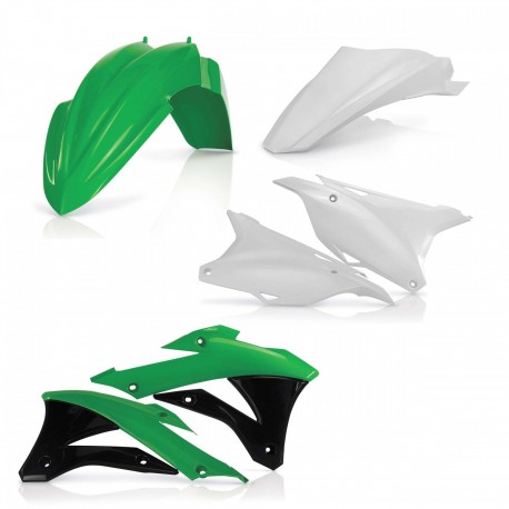 Kit Plásticos Acerbis Kawasaki Kx 85 14-21 Verde/Blanco.