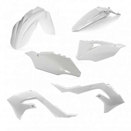 Kit Plásticos Acerbis Kawasaki Kxf 250 21-22 Blanco.