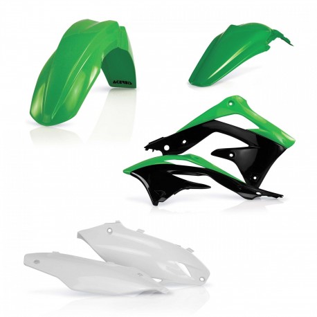 Kit Plásticos Acerbis Kawasaki Kxf 450 2012 Verde/Blanco.