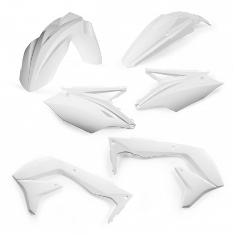 Kit Plásticos Acerbis Kawasaki Kxf 450 16-17 Blanco.