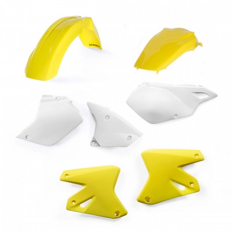 Kit Plásticos Acerbis Kawasaki Klx 400 03-04 Amarillo/Blanco.