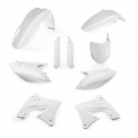 Kit Completo Plásticos Acerbis Kawasaki Kxf 250 09-12 Blanco.