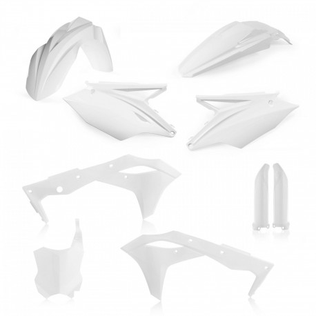 Kit Completo Plásticos Acerbis Kawasaki Kxf 250 2017 Blanco.