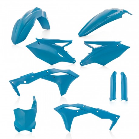 Kit Completo Plásticos Acerbis Kawasaki Kxf 250 18-20 Azul Agua.