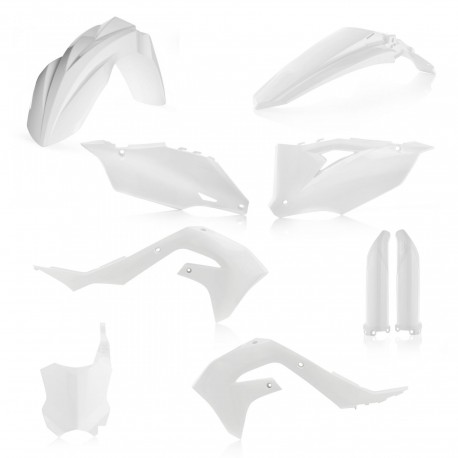 Kit Completo Plásticos Acerbis Kawasaki Kxf 250 21-22 Blanco.