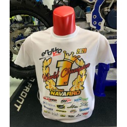 Camiseta World Champion Sergio Navarro 2020.
