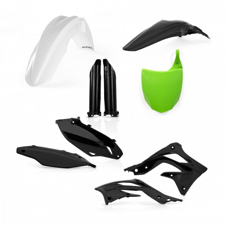 Kit Completo Plásticos Acerbis Kawasaki Kxf 450 2012 Verde/Negro.