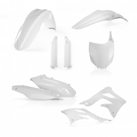 Kit Completo Plásticos Acerbis Kawasaki Kxf 450 2012 Blanco.