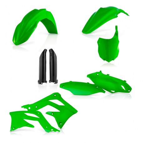 Kit Completo Plásticos Acerbis Kawasaki Kxf 450 13-15 Verde/Negro.