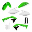 Kit Completo Plásticos Acerbis Kawasaki Kxf 450 16-17 Verde/Blanco.