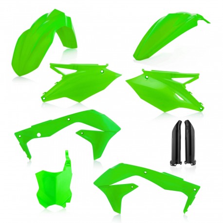 Kit Completo Plásticos Acerbis Kawasaki Kxf 450 16-17 Verde/Negro.