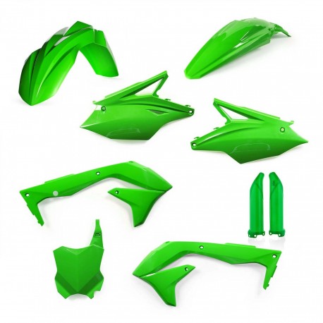 Kit Completo Plásticos Acerbis Kawasaki Kxf 450 16-17 Verde.