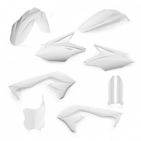 Kit Completo Plásticos Acerbis Kawasaki Kxf 450 16-17 Blanco.