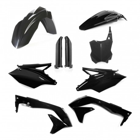 Kit Completo Plásticos Acerbis Kawasaki Kxf 450 2018 Negro.